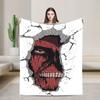 Anime Attack on Titan Blankets  Camping Flannel Throw Blanket For Outdoor Soft Custom Quality Bedspread Gift