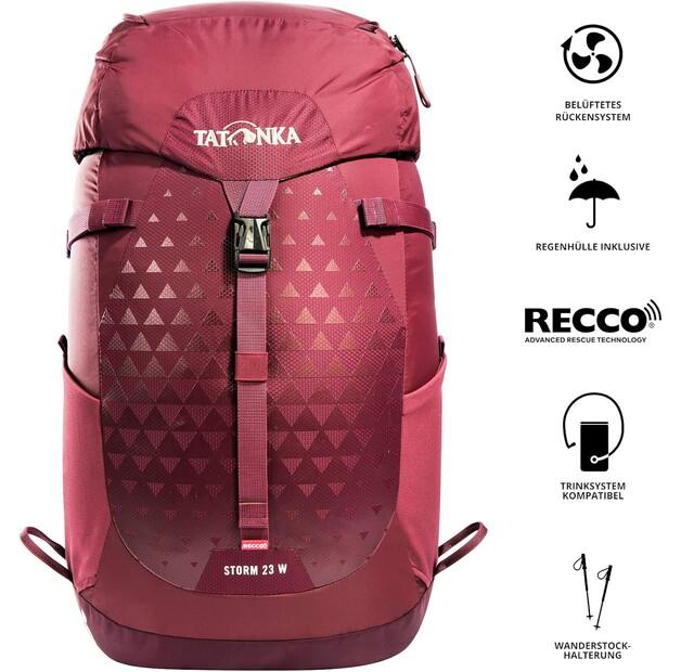 Рюкзак Tatonka Storm 23 Recco bordeaux red (Damen) (1539.047)