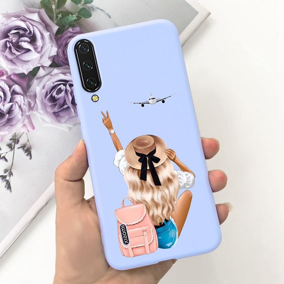 Для Xiaomi Mi 9 Чехол Mi 9 Lite Задняя крышка Модный Цветок Тонкий Мягкий Силикон Funda на Xiaomi Mi 9 SE Mi9 Mi 9Lite Ударопрочный Capa