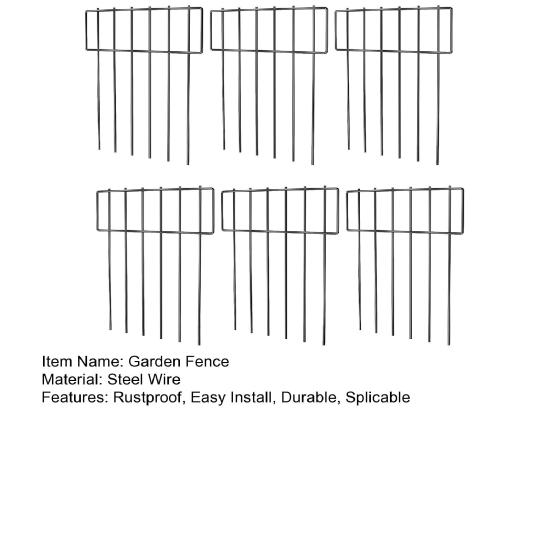 6 шт. садовый забор, нержавеющая стальная проволока, барьерный забор для животных, легко монтируемые панели, защищающие двор от животных