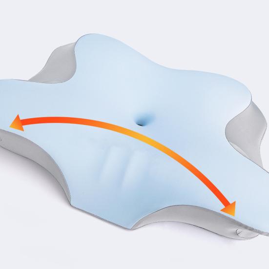 Подушка с эффектом памяти, медленный отскок, эластичная, облегчающая боль в шее, охлаждающая технология, подушка для сна, высокая плотность, поддержка, дышащая, моющаяся, боковая часть спинки