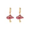 Серьги Wind Ladies Oil Drop Earrings Mushroom Set Diamond Hip Hop Design Earrings Оптовая продажа сережек