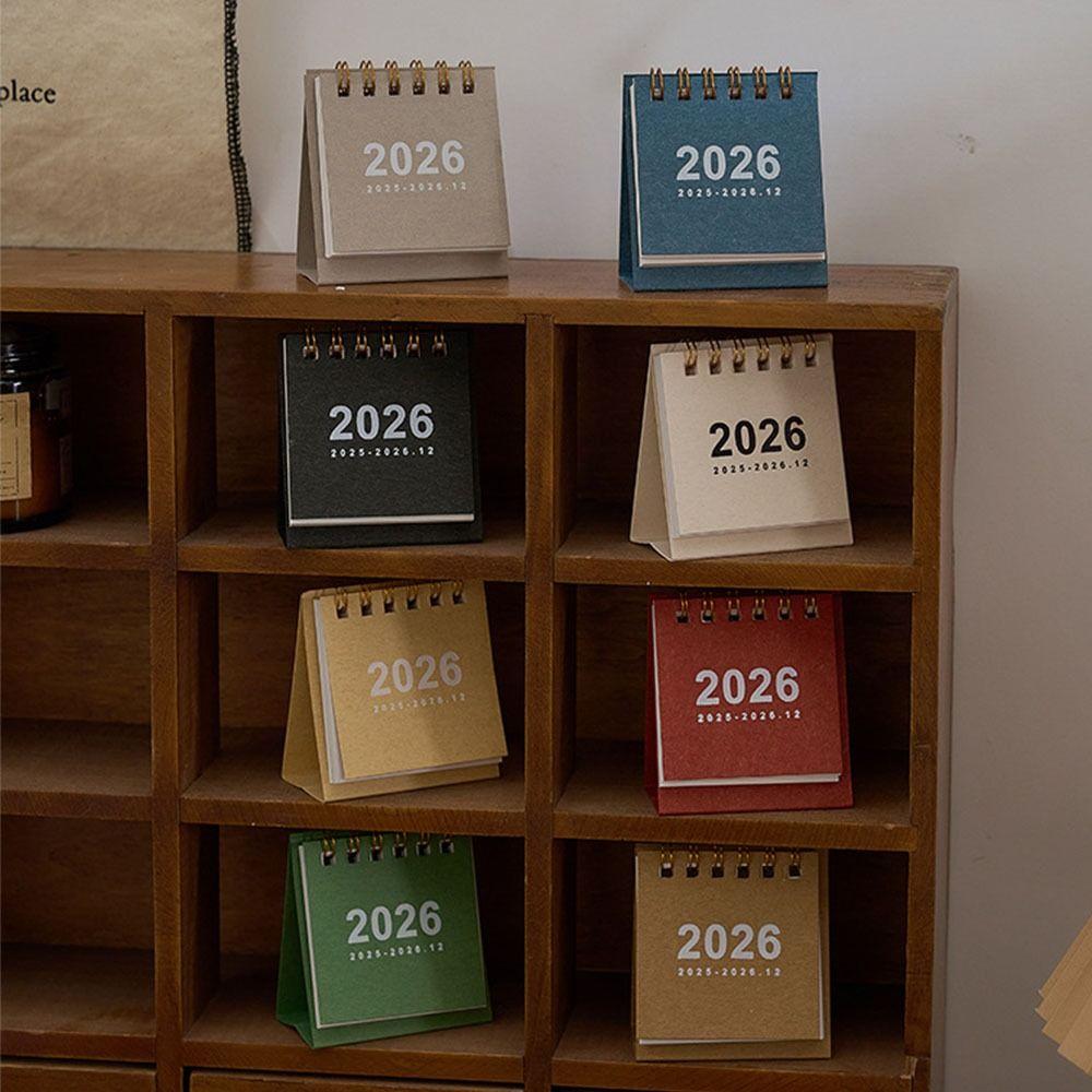 Coil Mini Calendar Desktop Decoration Schedule Planner Simple Daily Planner  Gifts