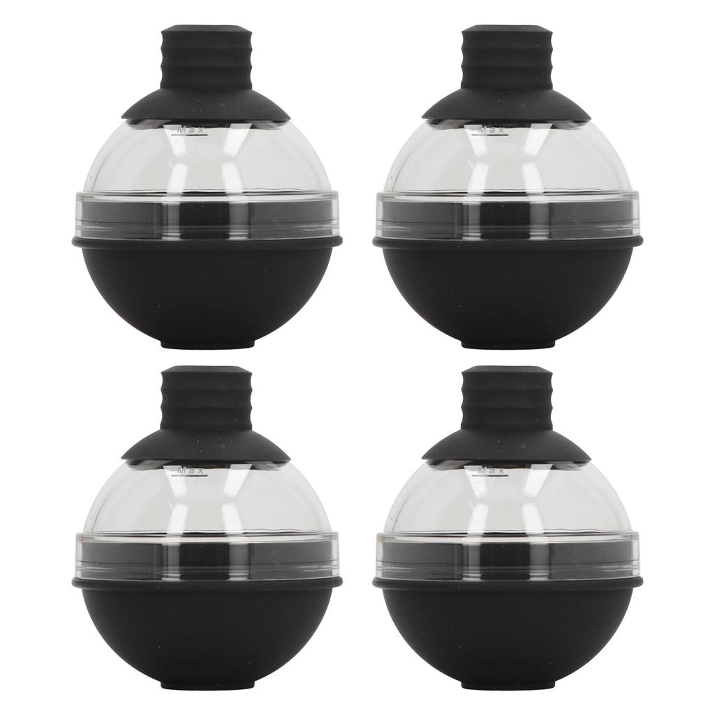 4Pcs Ice Ball Mould Silicone Sphere Ice Cube for Cocktails Bourbons Beverages 6cm Diameter