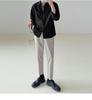 Men's Long-Sleeve Korean Style Iron-Free Solid Color Shirts for Spring and Autumn