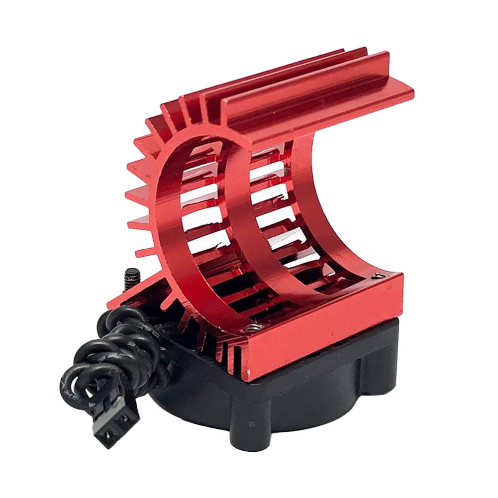 Бесколлекторный двигатель RC Car 380 390 2838 2845 2847 RC Охлаждающий вентилятор Алюминиевая крышка Радиатор с охлаждающим вентилятором для RC автомобиля 1/14 1/16 1/18