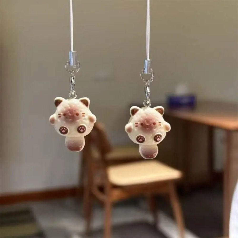 Модный Очаровательный Дизайн Ремешок для Мобильного Телефона INS Смола Подвеска-Шарм для Телефона Мультяшный Универсальный Брелок с Котенком для Любого Случая