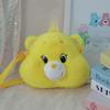18cm 3D Plush Cartoon Bear Head Crossbody Bag Cute Stuffed Doll Shoulder Purse Daily Birthday Gift