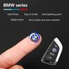 LXXM7 11mm 14mm Car Remote Key Fob Emblem For BMW E46 E90 F10 Sticker Logo Replacement F30 G20 X1 X3 X5 M Performance 50th Anniversary
