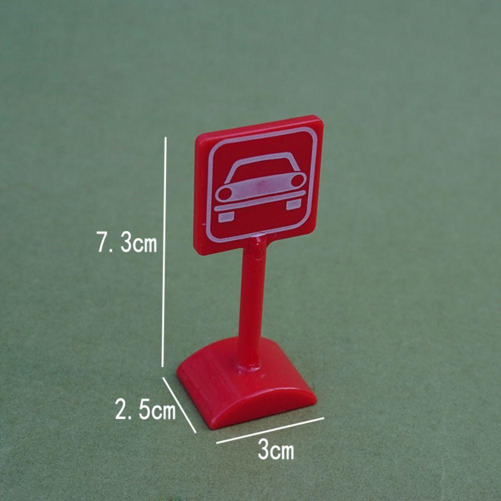 Model Toy Simulation City Road Signs Road Block Mini Traffic Road Signs City Street