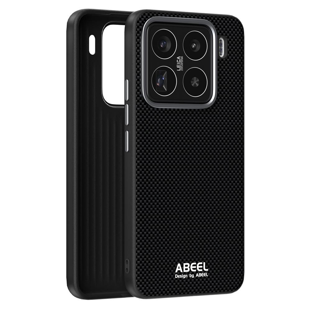 ABEEL For Xiaomi 15 Pro Case Compatible with MagSafe Printed PC TPU Aluminum Alloy Leather Phone Cover