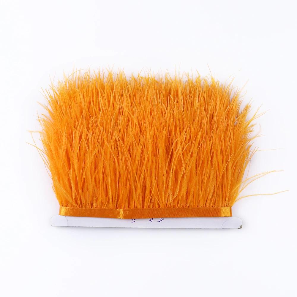 Перо1 метр Натуральные страусиные перья Отделка Лента 6-15 см для Юбки DIY Одежды Черный Белый Страусиные перья Свадебное Украшение