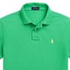 Polo Ralph Lauren однотонный вышитый логотип повседневная приталенная рубашка поло с коротким рукавом мужская рубашка зеленая 710534735-363