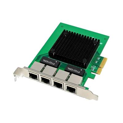 Промышленная PCIe Ethernet-карта I350AM4 Чип Четырехпортовая Rj45 PCIExpress X4 2.5GT Сетевая карта