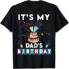 It's My Dad's Birthday Family Matching Confetti Cake T-Shirt