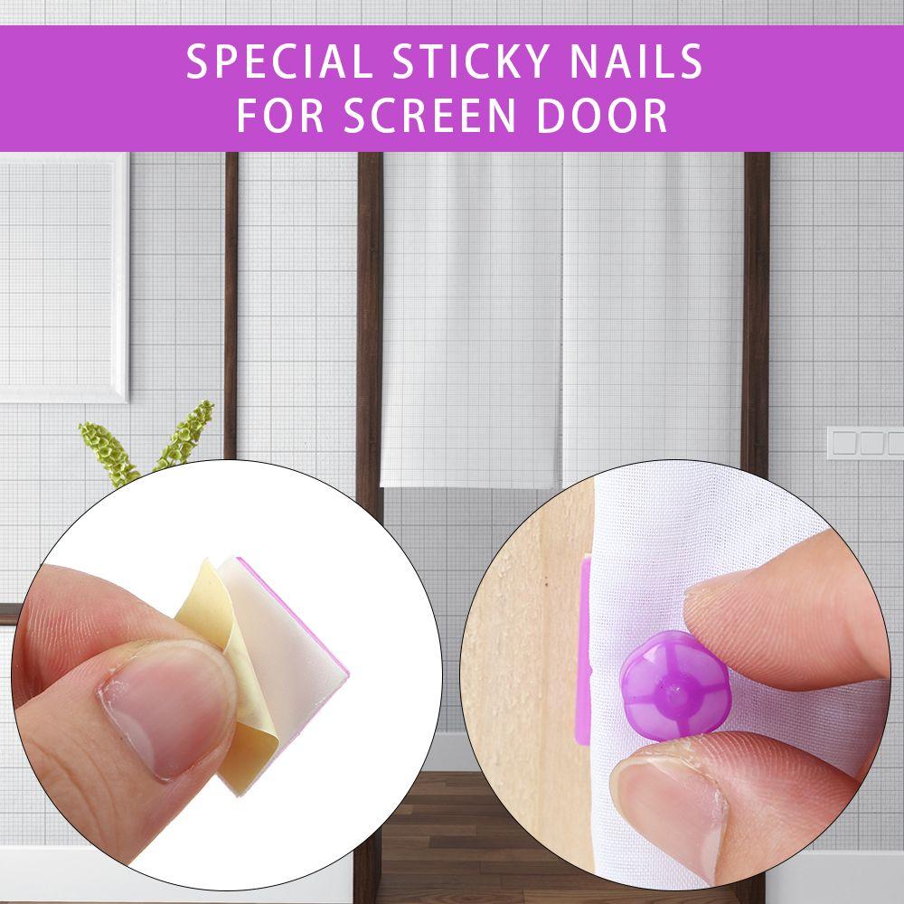 Convenient Fastener Window Curtain Fixed Tools Adhesive Screen Door Sticky Buckle Sticky Hook