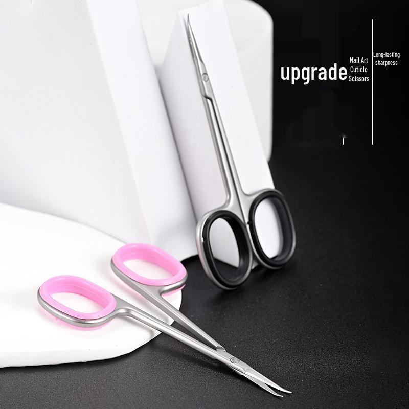 PRO Russian Manicure Precision Dead Skin Clipper: Stainless Steel Easy-Use Curved Eagle Beak Scissors