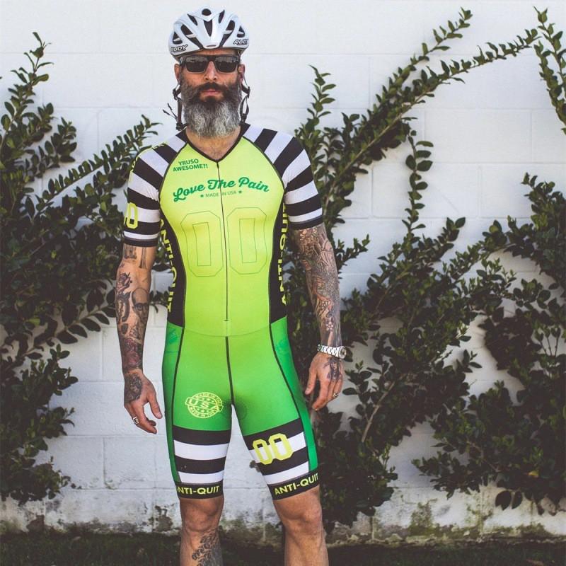 Men Women Triathlon Cycling Suit One-Piece Race Wear Winter Thermal Compression Outfit