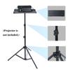 T160 Projector Tripod Stand Foldable Laptop Tripod Projector Bracket with Tripod Tray Multifunctional DJ Racks