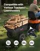 VEVOR Garden Utility Trailer, 10 Cu. Ft 227 kg, ATV UTV Hauling Trailer, Tow Behind Poly Dump Cart with 16" Tires, Hand Pull or Foot Pedal