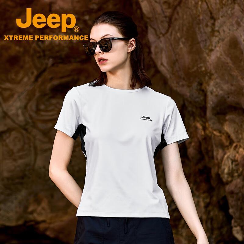 Jeep Женская футболка с коротким рукавом, быстросохнущая