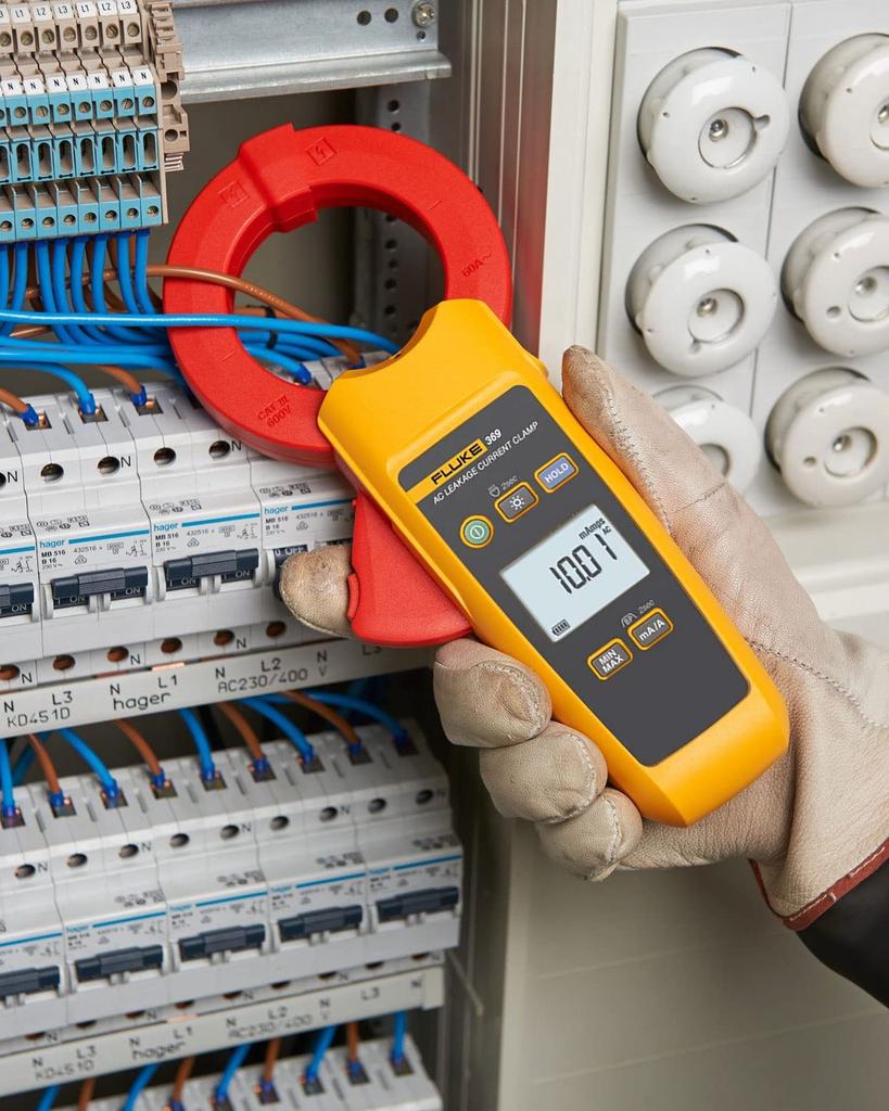 FLUKE True-rms Leakage Current Clamp Meter, 61mm Aperture, 369mm (Official Japanese Product)