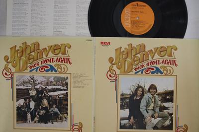 LP Пластинка ДЖОН ДЕНВЕР - Снова Дома RCA6239 RCA 1974 Япония Кантри Б/У