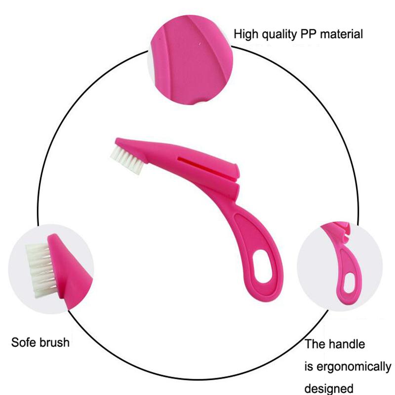 Pet Finger Toothbrush Teddy Dog Brush Bad Breath Tartar Teeth Tool Dog Cat Cleaning Supplies 2 Colors Dog Toothbrushes