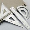 Office Geometry Compass Examination Stationery Drafting Supplies Aluminium Ruler Set Metal Rulers
