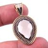 Natural Smoky Quartz 925 Solid Sterling Silver TwoTone Gift Pendant 1.50" e7C51