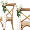 Nordic Outdoor Wedding Chair Back Flower Decoration Bouquet Party Banquet Decoration Flower Wedding Simulation Flower Art Welcome Pendant