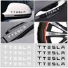 4Pc Car Door Handle 3D Stickers Tire Rear View Mirror Decals Styling For Model S Model X Model Y Cybertruck Model 3 Model Y