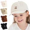 Cute Toddler Peaked Cap Cartoon Bear Baby Sun Visor Hat Lightweight Baby Baseball Hat  Travel
