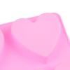 Силиконовая форма для мыла ручной работы с 4 полостями, сердце, 3D-свеча для изготовления мыла