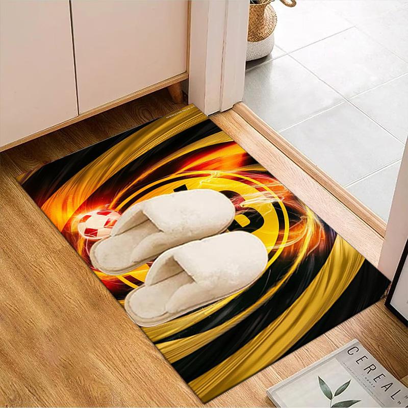Borussia dortmund Rug Game Carpet, Floor Mat for Bedroom Living Room Entryway Rug, Home Decor Idea Gift for Christmas birthday