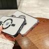 Для iphone 15 Роскошные прозрачные чехлы для телефона Для Iphone 15 Pro Plus Магнитный чехол для беспроводной зарядки Защита объектива Мягкая накладка 15 Plus