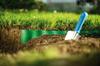 Dark green plastic garden edging 15cm x 9m