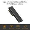 15V/3A USB C Type C Female Adapter for Microsoft Surface Pro 3 4 5 6 Go Surface Book 1 2 3 PD Fast Charging Plug Converter