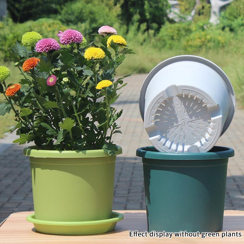 Утолщенные цветочные горшки с дренажными отверстиями Многоразовые горшки для рассады Горшки для рассады