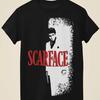 Scarface black t shirt inspired by the movie poster vintage Washed Casual streetwear Soft designer clothes Comfortable