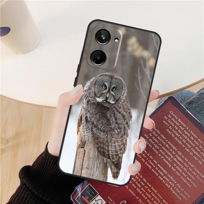 Camouflage Owl Case For Realme GT 7 Pro GT 6T 6 5 C55 C53 C51 C21Y C25S C61 C67 C75 10 11 12 13 14 Pro Plus