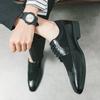 Мужские туфли-броги из кожи в стиле ретро, деловые туфли для офиса, смокинги, свадебные блейзеры, туфли-седла, большие размеры