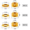 2pcs M9/M10/M10*3/8 Bicycle Hub Nut Aluminum Alloy Anti-rust Rear Axle Screw High Strength Anodizing Bike Accessories Cycling