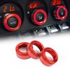 Bruce & Shark Car Air Conditioner Switch Knob Ring AC Knob Cover for BRZ Toyota 86 Car Red Switch Cover