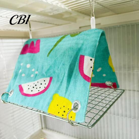 Bird Cage Bed Parrot Hammock Tent, Hanging Bed, Snuggle Cave, Cozy Breathable for Budgies Parakeets Cockatiels Small Parrots Easy Install