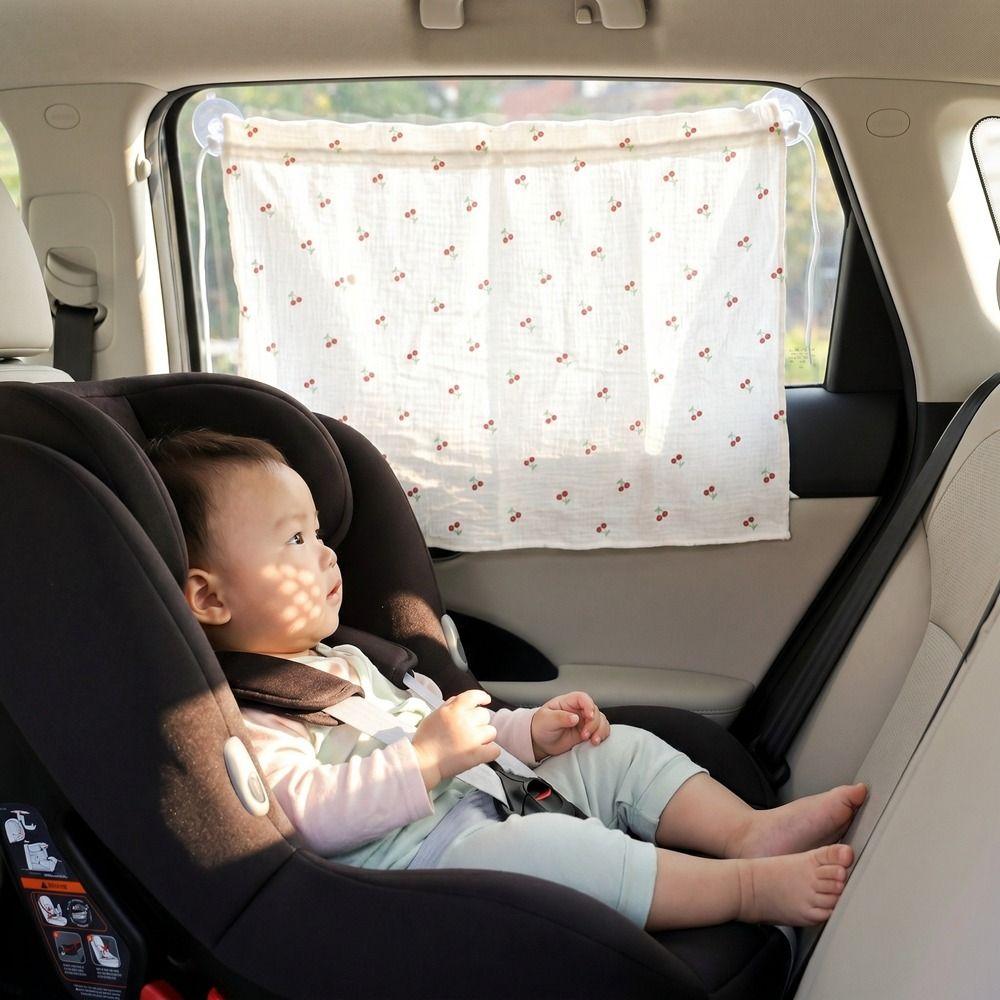 Cute Cartoon Car Curtains UV Protection Car Window Cover Universal Window Shade Car Interior