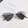 Очки S1191 Butterfly Треугольные металлические маленькие оправы Полностью черные солнцезащитные очки женские солнцезащитные очки мужские