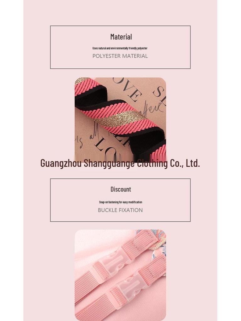 Ballchain Detachable Colorful Woven Crossbody Bag Strap