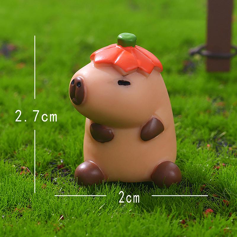 Мультфильм Милая Капибара Мини Украшения Миниатюрные Фигурки Творческие Украшения Для Дома Сделай Сам Аксессуары Кавайные Украшения Для Рабочего Стола Подарок