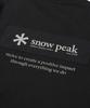 Snow Peak Aerocool W Patch Short Sleeve T-Shirt, XL, Black